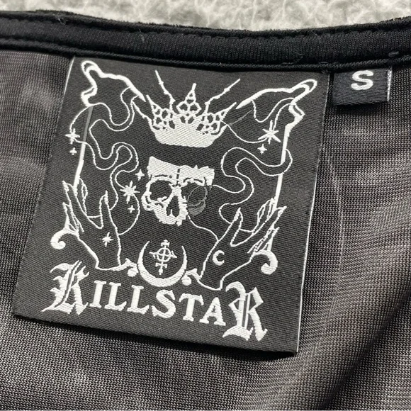 KILLSTAR dress women size Small black floral velvet Belladonna BaBe party Goth - Picture 10 of 16